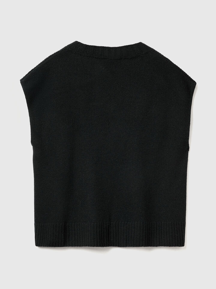 S/L V NECK SWEATER Damen image number 6